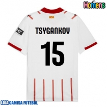 Camisa de Futebol Girona Viktor Tsyhankov #15 Equipamento Principal 2025-26 Manga Curta
